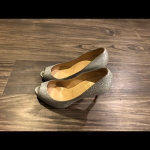 Christian Louboutin youyou peep toe pump 100mm